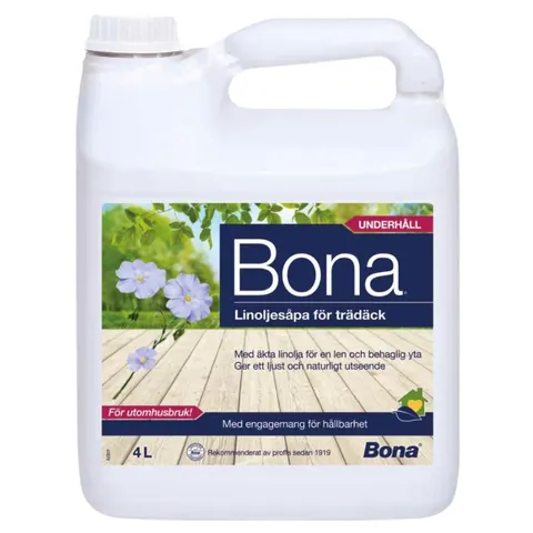 Linoljesåpa För Trädäck, 4l, Bona