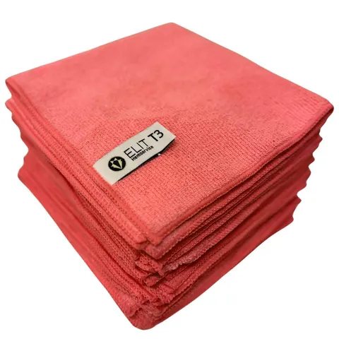 Mikrofiberduk M, ELIT Röd 10-p